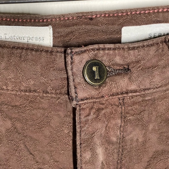 Pilcro and the Letterpress Serif Size 28 Anthropologie Textured Pants - Picture 5 of 13